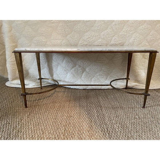 Image 1 of Vintage Couchtisch mit Eisenbeinen Ramsay, 1960