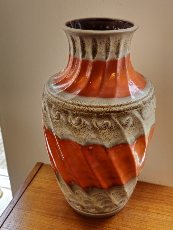 Image 1 of Vintage Carstens Tönnieshof West Deutschland Vase Orange