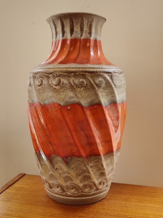 Image 1 of Vintage Carstens Tönnieshof West Deutschland Vase Orange