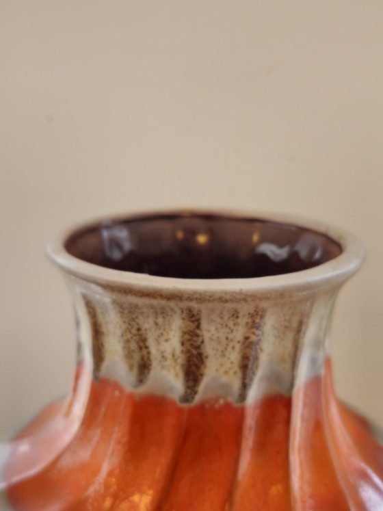 Image 1 of Vintage Carstens Tönnieshof West Deutschland Vase Orange