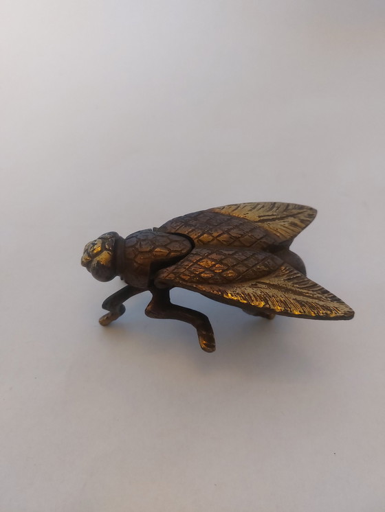 Image 1 of Schmuckkästchen Fliege aus Messing