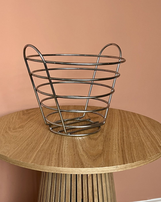 Image 1 of Vintage Chrom Obstschale Korb