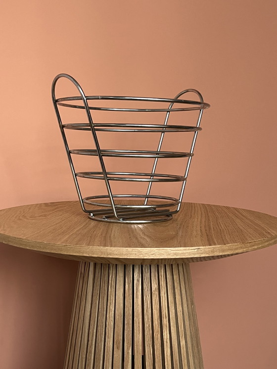Image 1 of Vintage Chrom Obstschale Korb