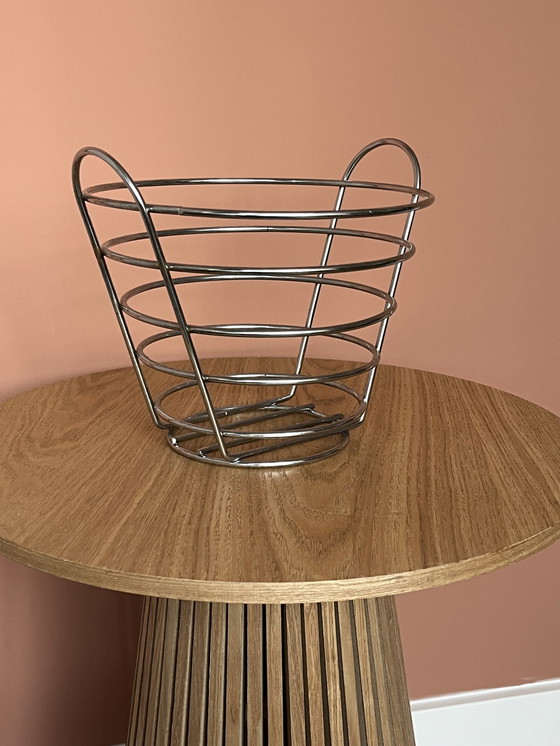 Image 1 of Vintage Chrom Obstschale Korb