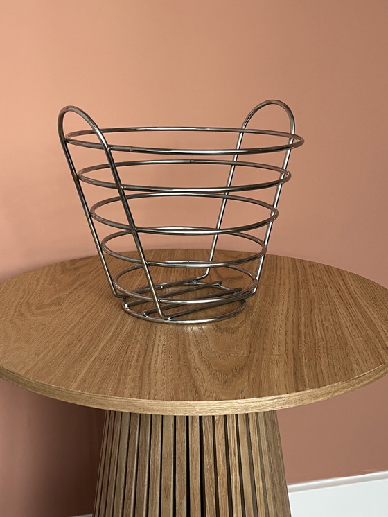 Image 1 of Vintage Chrom Obstschale Korb