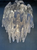 Mazzega -Kronleuchter „schmelzendes Glas“ – Murano