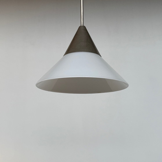 Image 1 of 4X Pendelleuchte mit konischem Glasschirm Ø30Cm