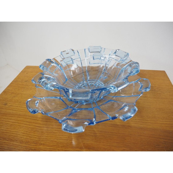Image 1 of Mid Century Servierschalen aus Glas, 1960er Jahre