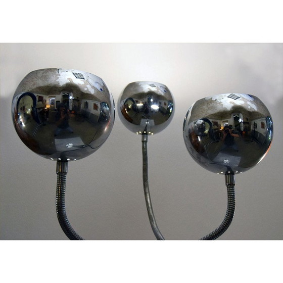 Image 1 of Vintage Stehleuchte mit 3 Leuchten von Goffredo Reggiani, 1970er Jahre