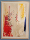 Bild in rot, gelb und blau