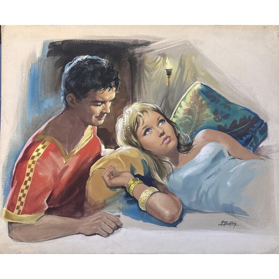 Image 1 of Vintage Mischtechnik "Der Sohn von Ben-Hur" für M.Gourdon, 1963