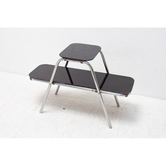 Image 1 of Mid Century Bauhaus Stahlrohr Blumenständer, Mitteleuropa 1930er Jahre