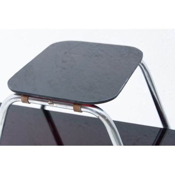 Image 1 of Mid Century Bauhaus Stahlrohr Blumenständer, Mitteleuropa 1930er Jahre