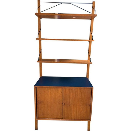 Vintage-Regal aus Teakholz und Melamin von Poul Cadovius, 1968