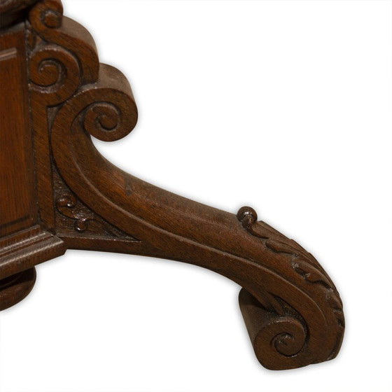 Image 1 of Mid Century Secessionistischer Beistelltisch aus Eichenholz, Österreich-Ungarn 1915