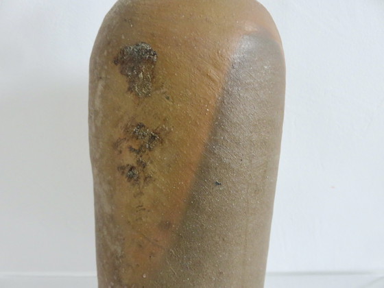Image 1 of Große Flasche Aus Schamottiertem Steinzeug, 70er Jahre