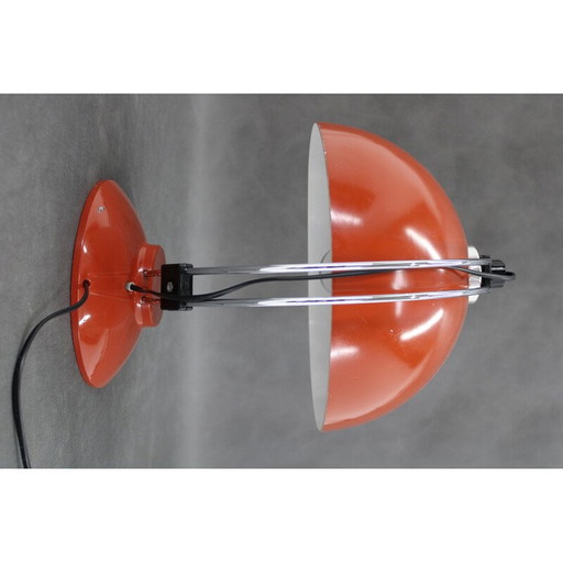 Alte rote Tischlampe, Tschechoslowakei 1970