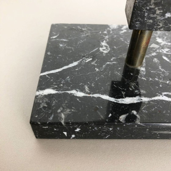 Image 1 of Vintage Tischlampe aus schwarzem Marmor, Italien 1950