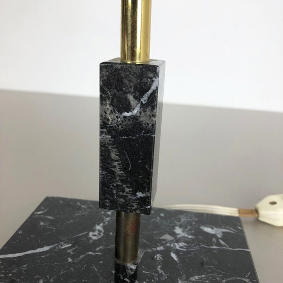 Image 1 of Vintage Tischlampe aus schwarzem Marmor, Italien 1950