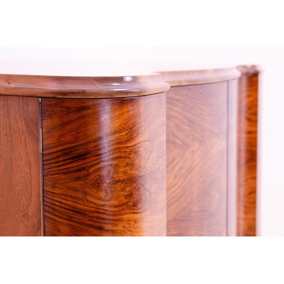 Image 1 of Vintage Art Deco Kommode aus Walnussholz, Tschechoslowakei 1930