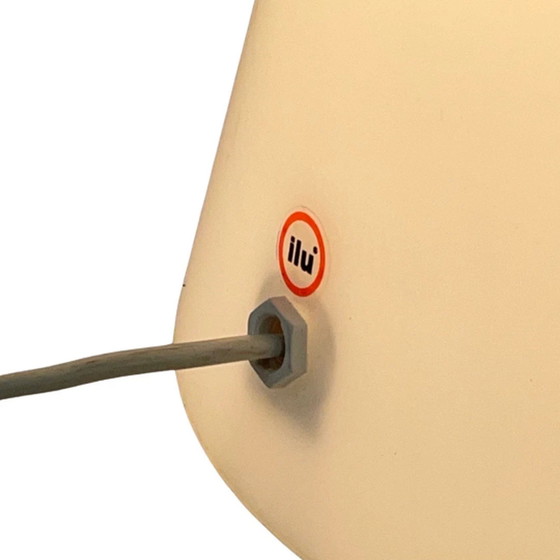 Image 1 of Ilu di Vetro – TeePee-Lampe – Glas – mattweiß, in tollem Zustand, extra großes Modell (30 cm)