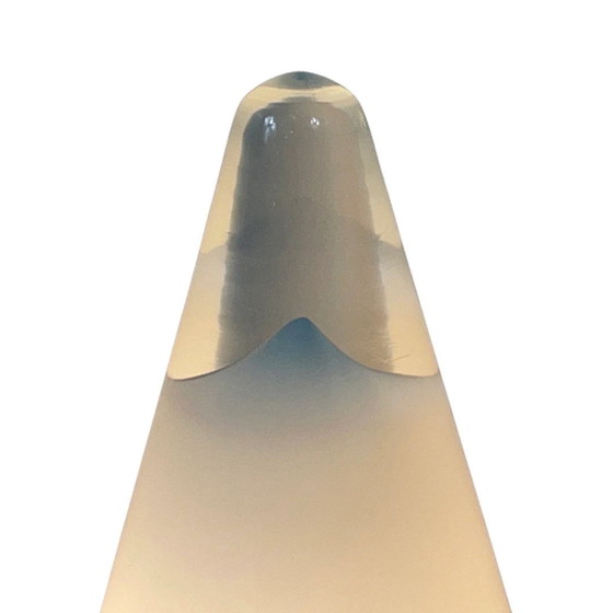 Image 1 of Ilu di Vetro – TeePee-Lampe – Glas – mattweiß, in tollem Zustand, extra großes Modell (30 cm)