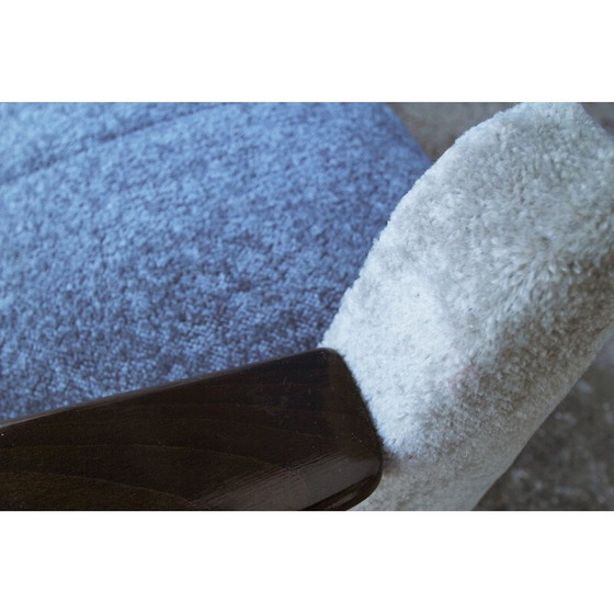 Image 1 of Vintage Sofabett in blau-beige 1950