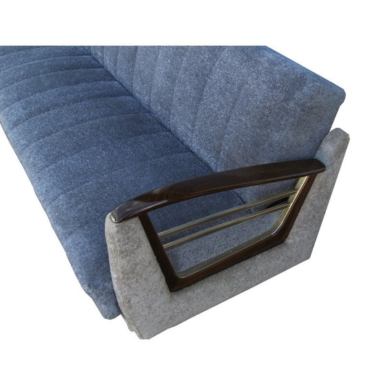 Image 1 of Vintage Sofabett in blau-beige 1950