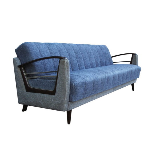 Image 1 of Vintage Sofabett in blau-beige 1950