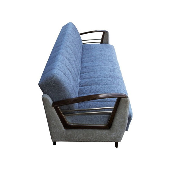 Image 1 of Vintage Sofabett in blau-beige 1950