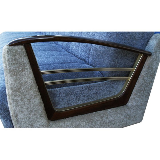 Image 1 of Vintage Sofabett in blau-beige 1950