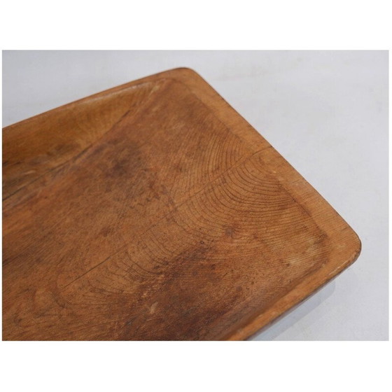 Image 1 of Vintage Trog aus massivem Naturholz, Dänemark 1840er Jahre