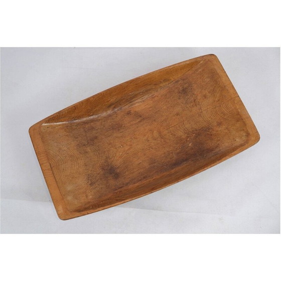 Image 1 of Vintage Trog aus massivem Naturholz, Dänemark 1840er Jahre