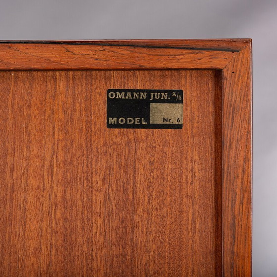 Image 1 of Vintage Modell 6 Bücherregal aus Palisanderholz für Omann Jun Mobelfabrik, Dänemark 1960