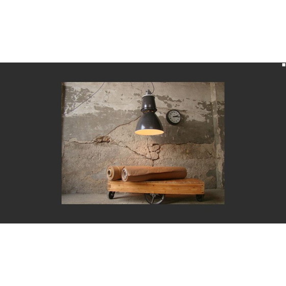Image 1 of Alte industrielle Dachbodenlampe, Tschechische Republik 1960
