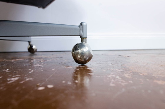 Image 1 of Paar Sessel von Up Závody auf Metallrädern, Tschechoslowakei, 1970