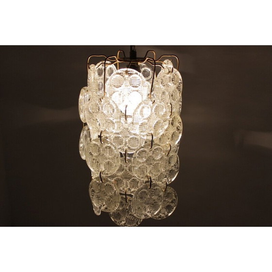 Image 1 of Design-Glas-Kronleuchter - 1970er Jahre