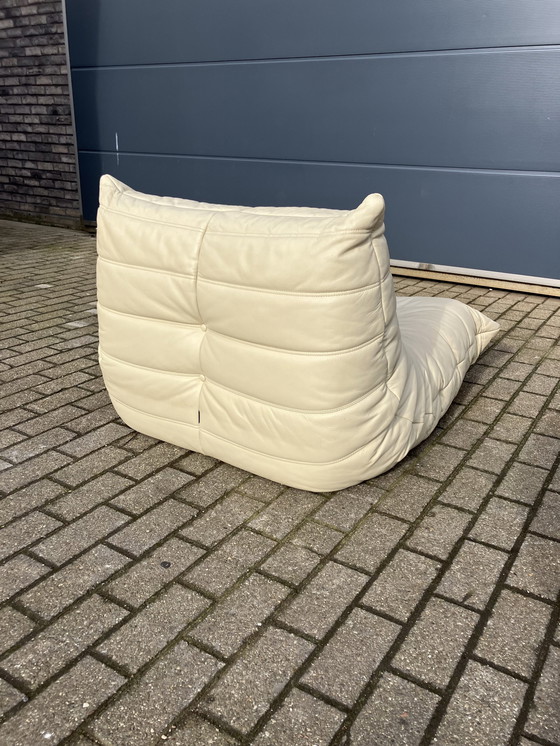Image 1 of Ligne Roset Togo 1Sitz, 2Sitz & Ecke In Beige Leder
