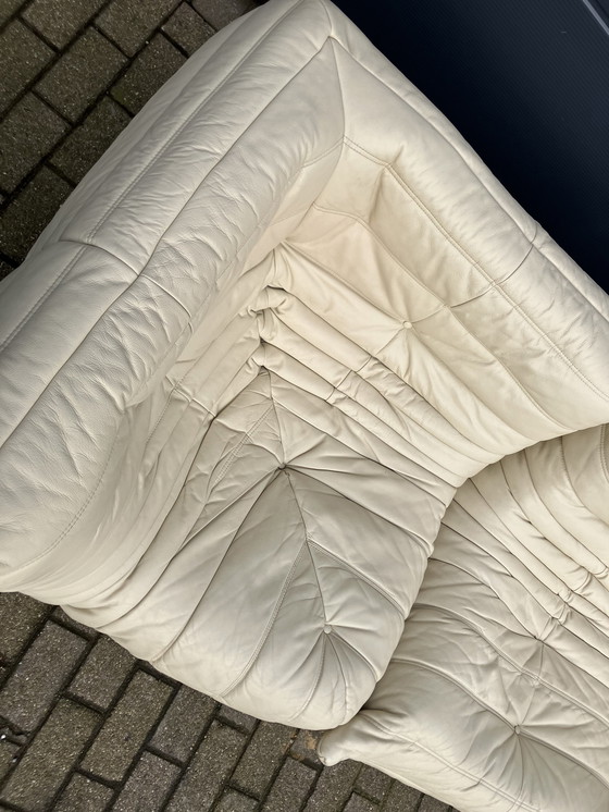 Image 1 of Ligne Roset Togo 1Sitz, 2Sitz & Ecke In Beige Leder