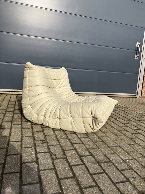 Image 1 of Ligne Roset Togo 1Sitz, 2Sitz & Ecke In Beige Leder