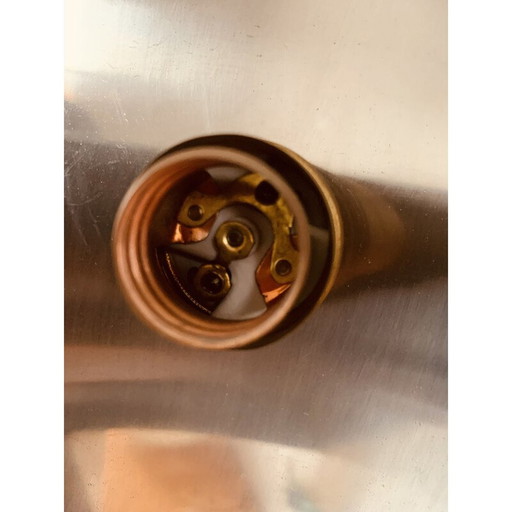 Vintage-Chrom-Kronleuchter mit 3 Lichtern