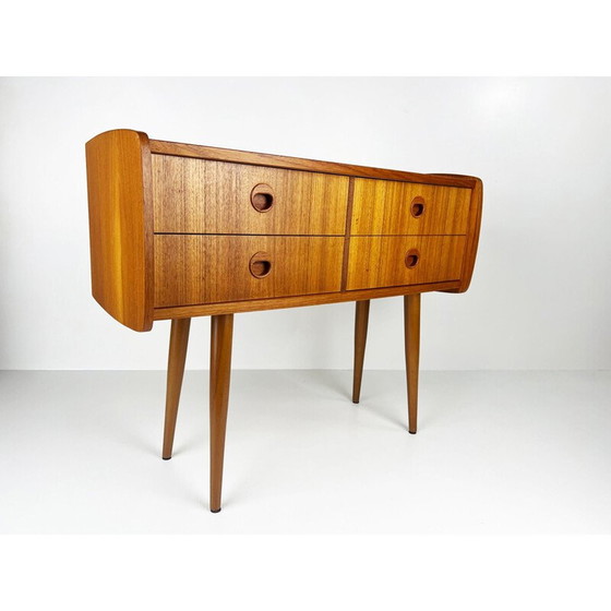 Image 1 of Altes dänisches Teakholz-Highboard, 1960er Jahre
