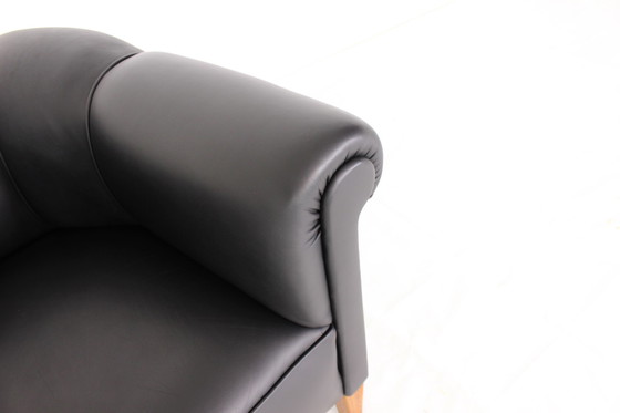 Image 1 of as new, 1960s Club Lounge Chair / Sessel, fully restored incl. new upholstery and new aniline leather