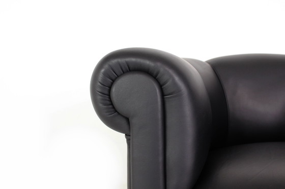 Image 1 of as new, 1960s Club Lounge Chair / Sessel, fully restored incl. new upholstery and new aniline leather