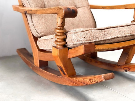 Image 1 of Brutalistischer Schaukelstuhl im Vintage-Stil
