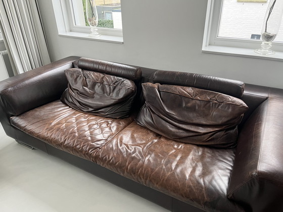 Image 1 of Leolux 3-Sitzer Sofa und Hocker - Weri Weri