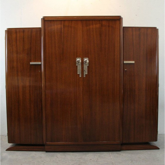 Image 1 of Vintage Art Deco Schrank aus Palisanderholz, Frankreich 1930
