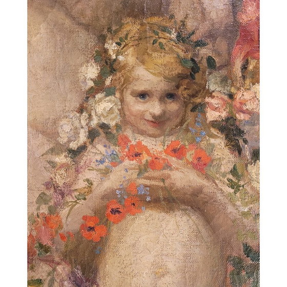 Image 1 of Vintage-Gemälde "Frieden und Kunst sind besser als die brutale Herrlichkeit der Waffen" von Philippe Swyncop