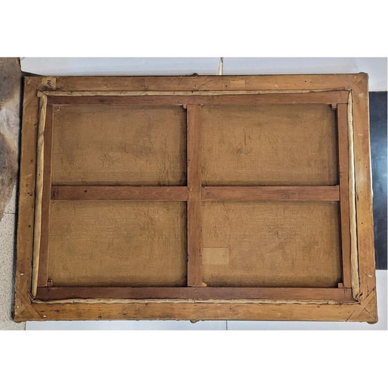 Image 1 of Vintage-Gemälde "Frieden und Kunst sind besser als die brutale Herrlichkeit der Waffen" von Philippe Swyncop