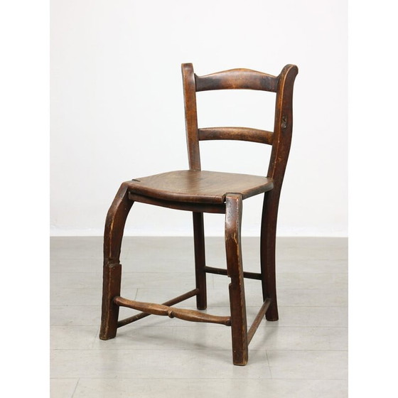 Image 1 of Alter patinierter Kinderstuhl, 1890er Jahre